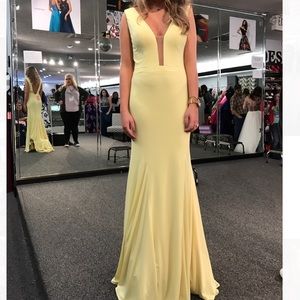 Yellow Jovani Prom Dress